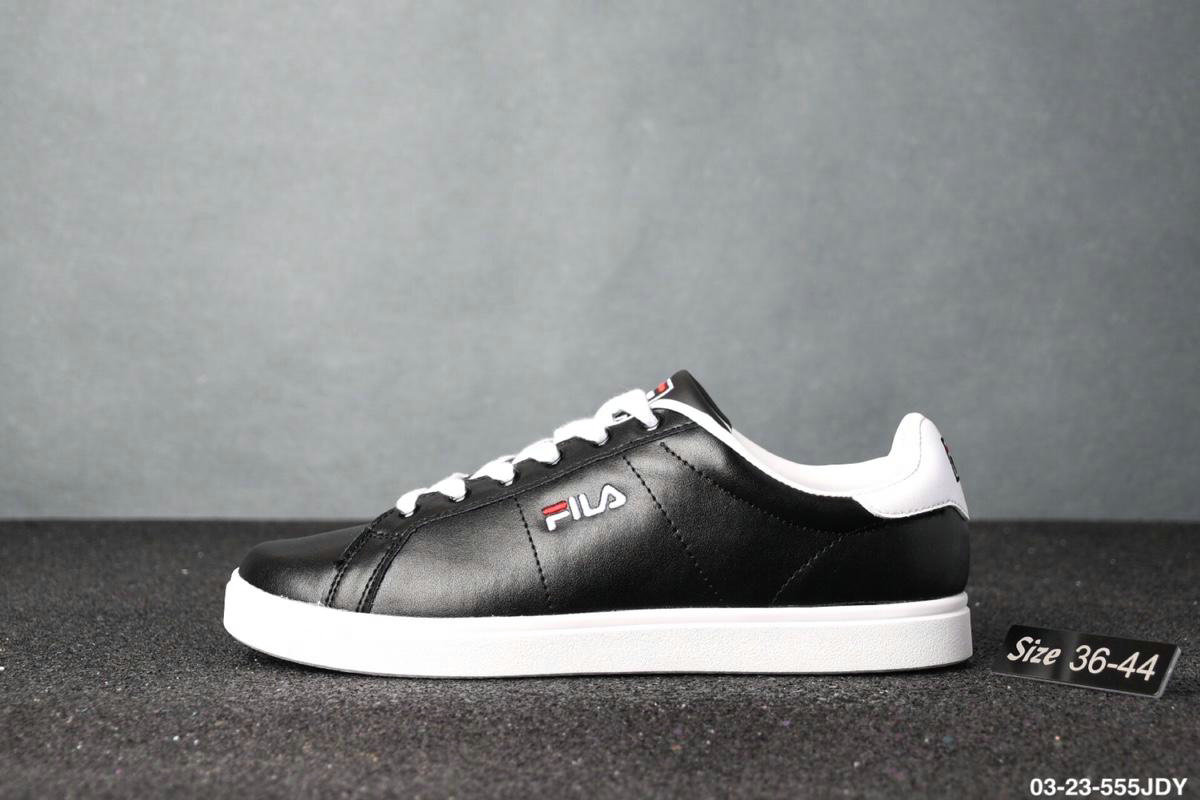 Fila FHT TT-COURT DELUXE Men Women Skate Shoes Black White